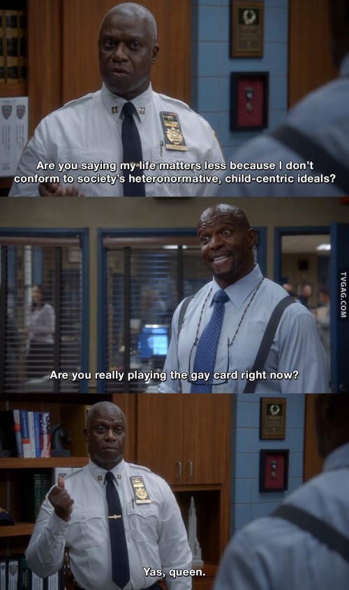 Brooklyn Nine-Nine - Are you saying my life matters less