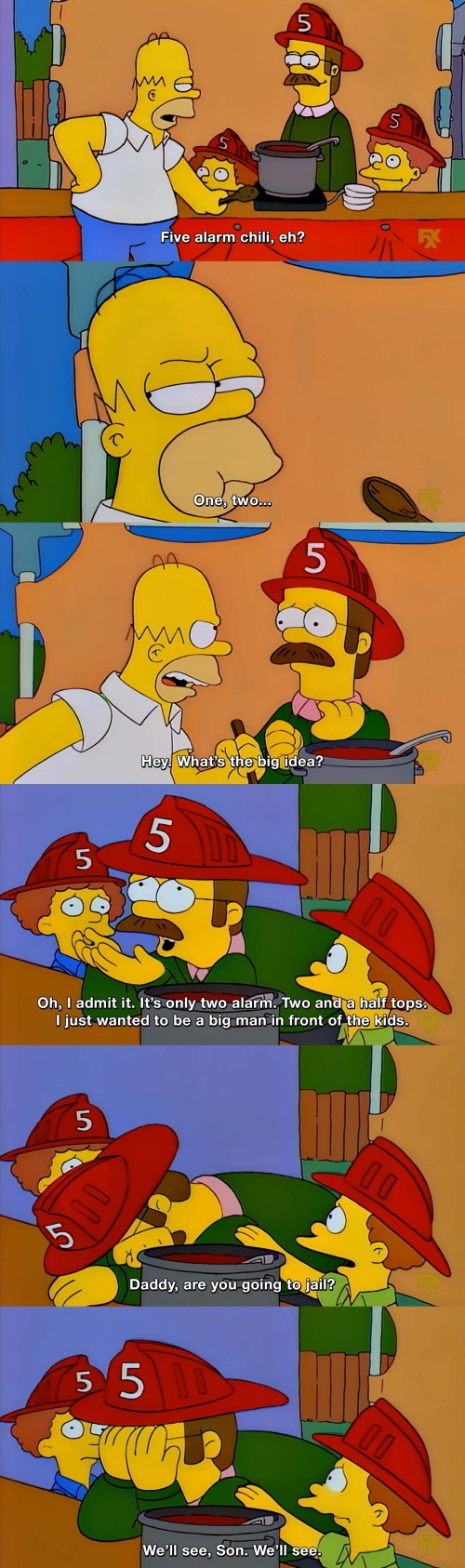 The Simpsons - Five alarm chili