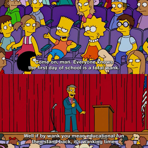 The Simpsons - First day of school is a total wank