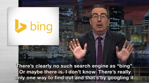 Last Week Tonight with John Oliver - There's clearly no such search engine as 