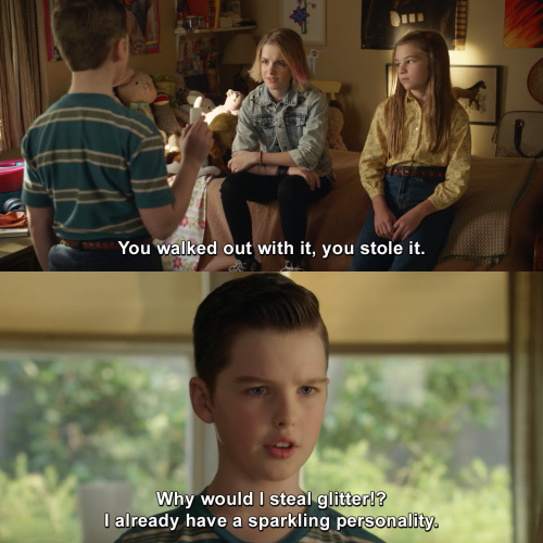 Young Sheldon - You stole it