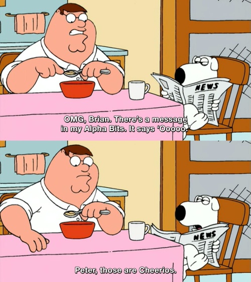 Family Guy - OMG a hidden message