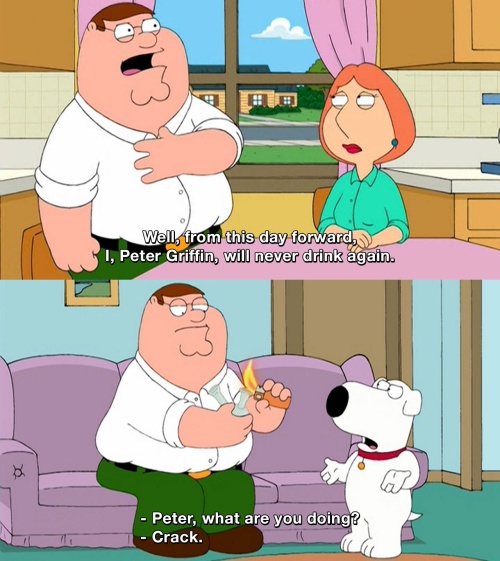 Family Guy - I will never drink again