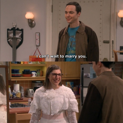 The Big Bang Theory - I can't wait to marry you.