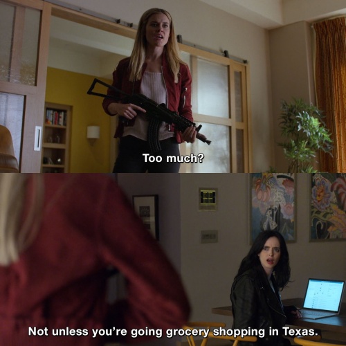 Jessica Jones - Grocery shopping in Texas