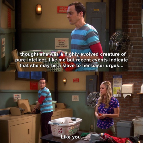 The Big Bang Theory - I thought she was a creature of pure intellect