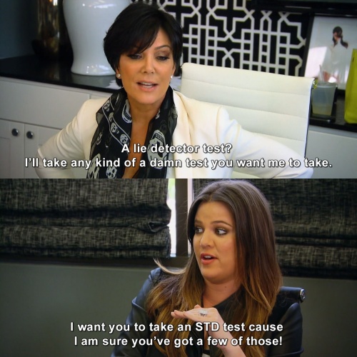Keeping Up with the Kardashians - A lie detector test?