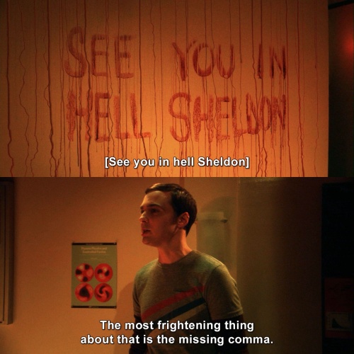 The Big Bang Theory - See you in hell Sheldon.
