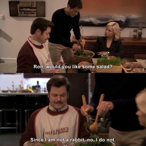 Parks and Recreation - Would you like some salad?