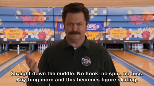 Parks and Recreation - Ron about bowling