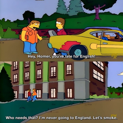 The Simpsons - Who needs English?
