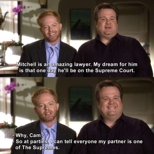 Modern Family - Mitchell is an amazing lawyer.