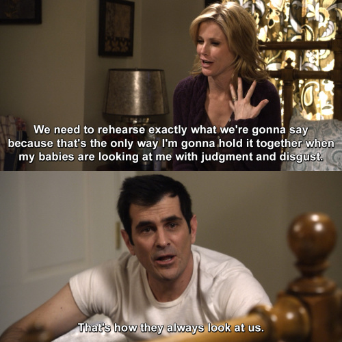 Modern Family - With judgment and disgust