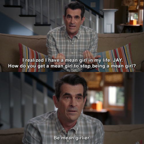 Modern Family - How do you get a mean girl to stop being a mean girl?