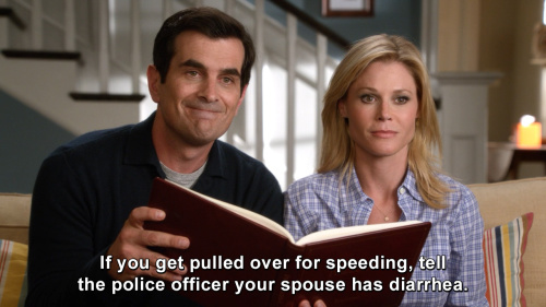 Modern Family - If you get pulled over for speeding