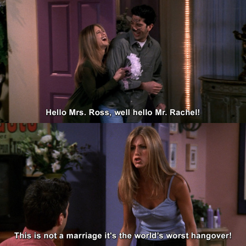 Friends - Hello Mrs. Ross, well hello Mr. Rachel!