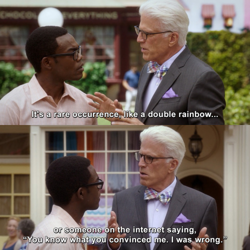 The Good Place - It's a rare occurrence