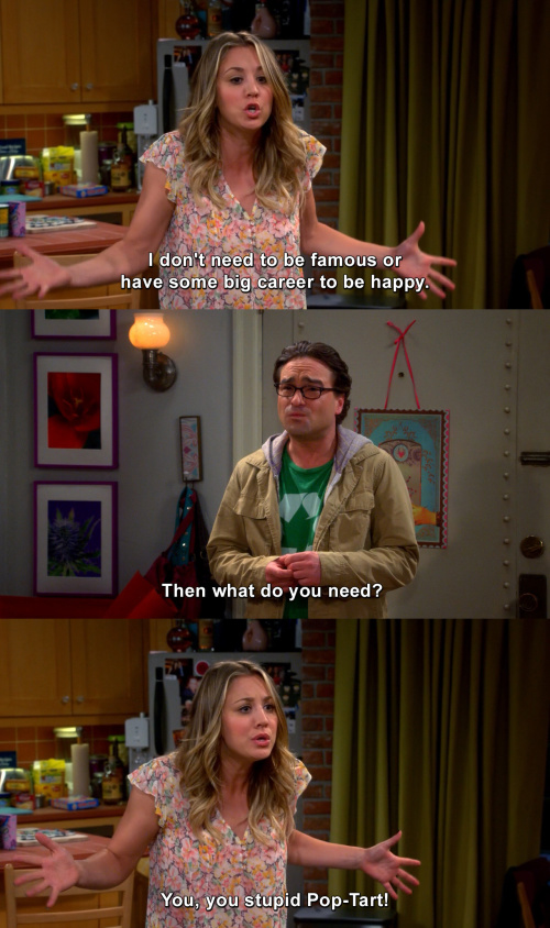 The Big Bang Theory - What do you need?
