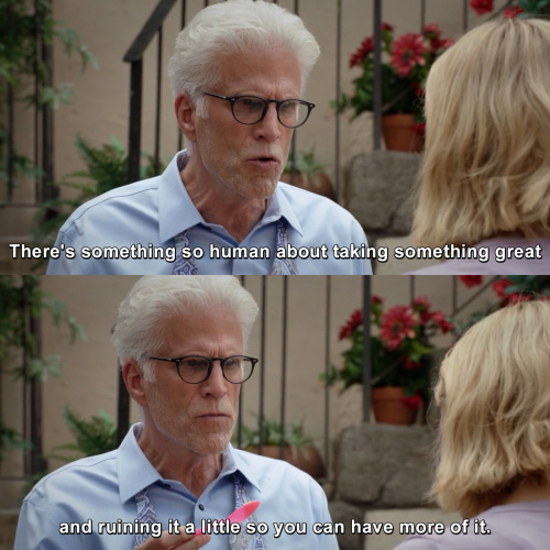 The Good Place - I've come to really like frozen yogurt