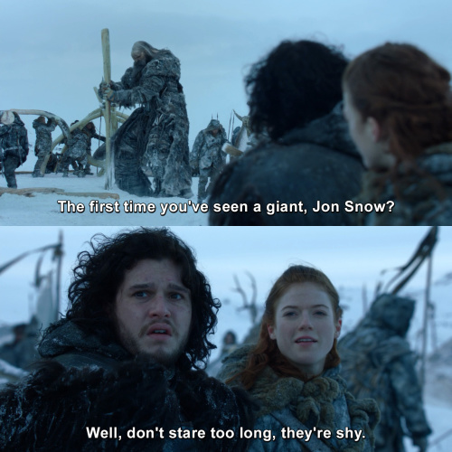 Game of Thrones - First time you've seen a giant?