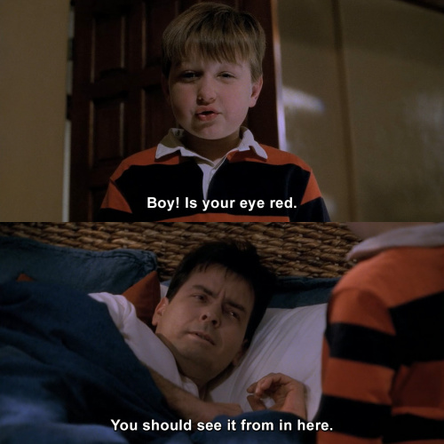 Two and a Half Men - Boy! Is your eye red.
