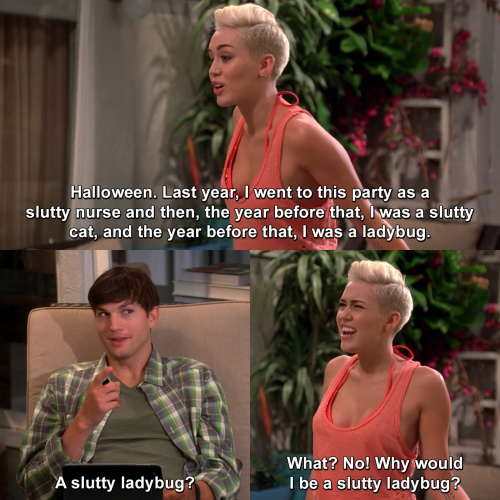 Two and a Half Men - Miley at Two and a half men