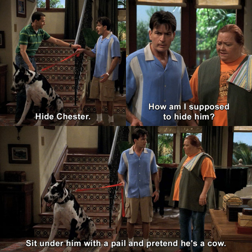 Two and a Half Men - Hide Chester.