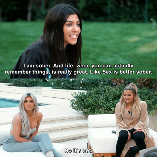 Keeping Up with the Kardashians - What do you think? I am with Khloe.