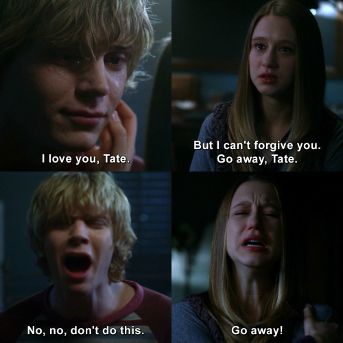American Horror Story - I love you, Tate. But I can't forgive you.