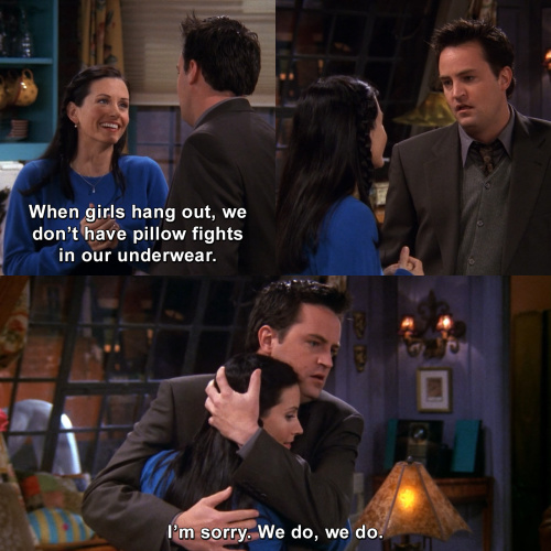 Friends - Chandlers reaction is priceless