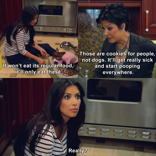 Keeping Up with the Kardashians - Picky dog