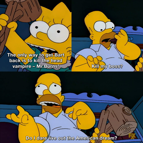 The Simpsons - American dream