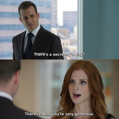 Suits - There's a secretary's day?