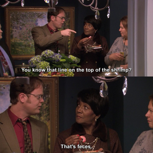 The Office - Dwight has impeccable timing.