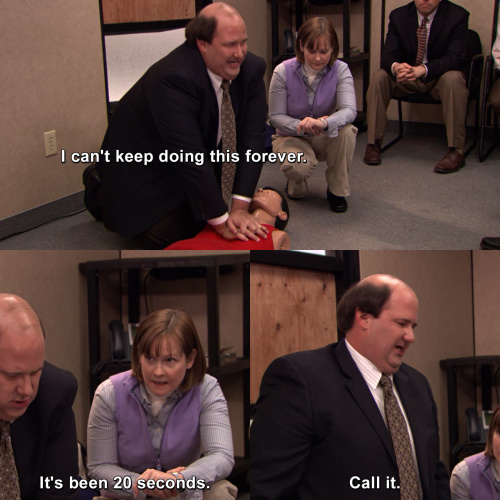 The Office - I can't keep doing this forever.