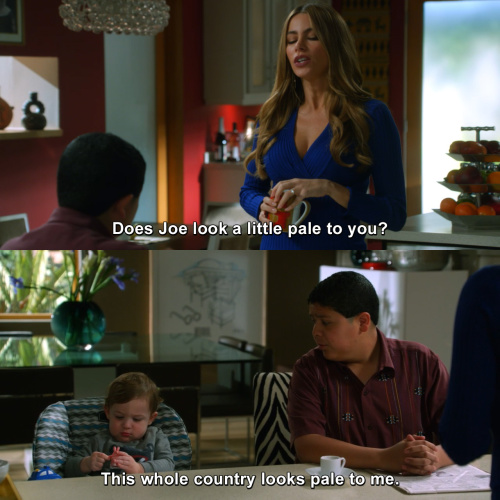 Modern Family - Does Joe look a little pale to you?