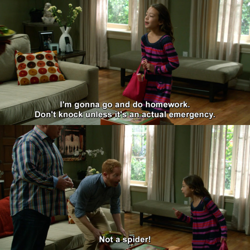 Modern Family - Don't knock unless it's an emergency.