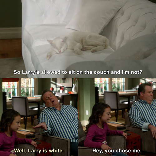 Modern Family - Larry is white.