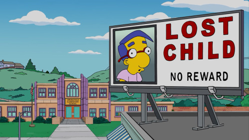 The Simpsons - Lost child. No reward.