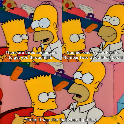 The Simpsons - I know I’ve gotten through life saying those phrases.