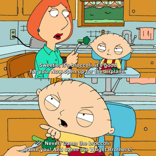 Family Guy - It's broccoli