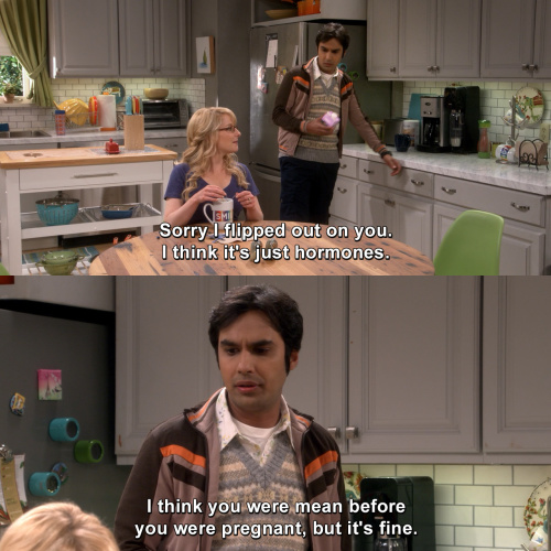 The Big Bang Theory - Sorry I flipped out on you.