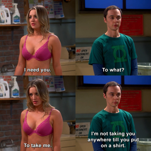 The Big Bang Theory - I need you.