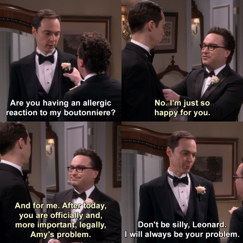 The Big Bang Theory - I'm just so happy for you.
