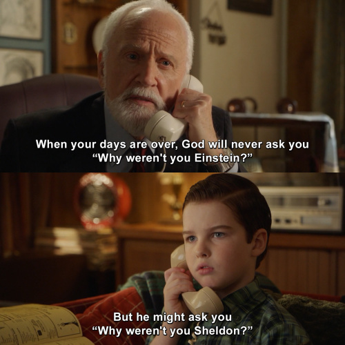 Young Sheldon - When your days are over