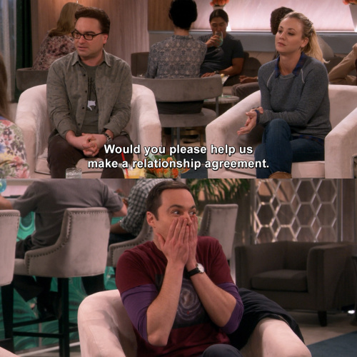 The Big Bang Theory - Would you please help us make a relationship agreement.