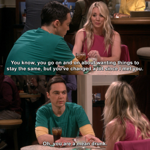The Big Bang Theory - You've changed a lot since I met you.