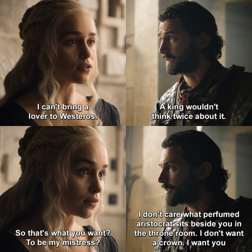 Game of Thrones - I can't bring a lover to Westeros.