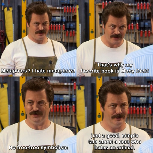 Parks and Recreation - The Ron Swanson book club.