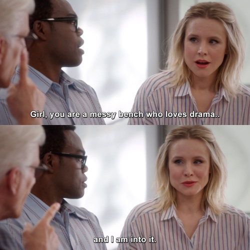 The Good Place - Girl, you are a messy bench